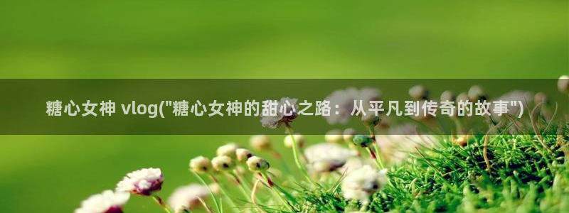 糖心vlog进不去：糖心女神 vlog(