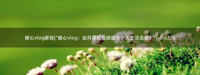 糖心vlog最新：糖心vlog解锁(\